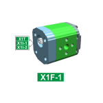 XF102 – SHAPED FINAL PUMP ø25.4 FLANGE