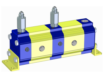 RV-2V – FLOW DIVIDERS WITH SINGLE PHASE CORRECTION AND ANTI-CAVITATION VALVES