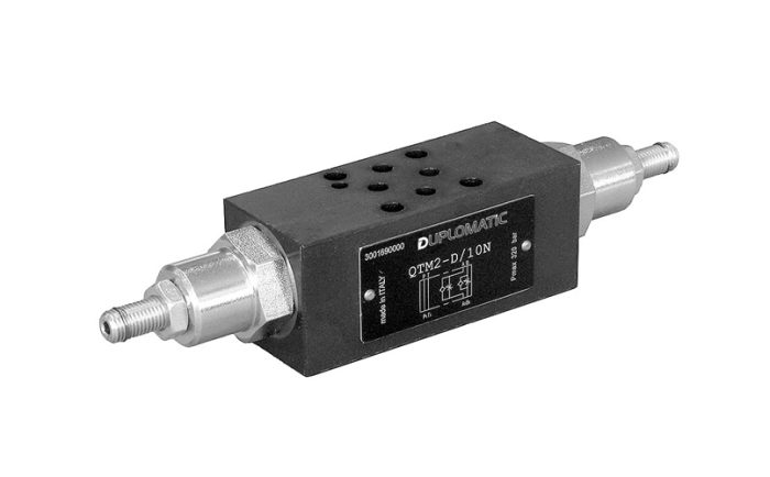 QTM2 Throttle valve with free flow in one direction - Görsel 1